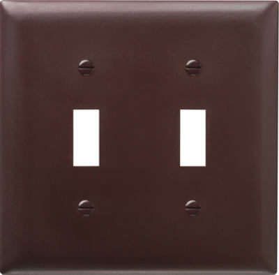 BRN 2G 2TOG Wall Plate