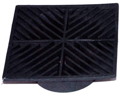6" BLK SQ Grate