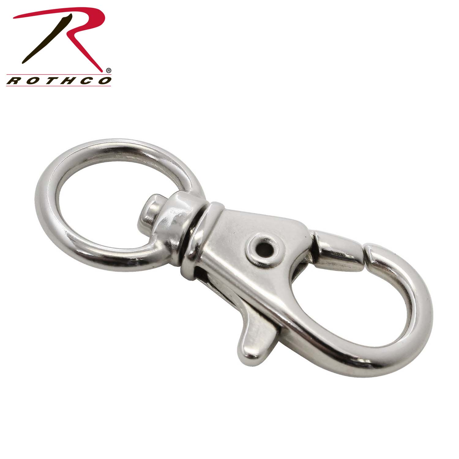 Rothco 1/2 Swivel Trigger Snap Hook / Nickel - 10 Pack