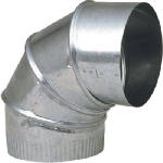 8" ADJ 26GA Furn Elbow