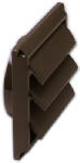 4" BRN Louvered Plate