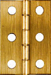 2PK 2x1-3/8 BRS Hinge