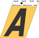 3-1/2"ALU Adhes LetterA