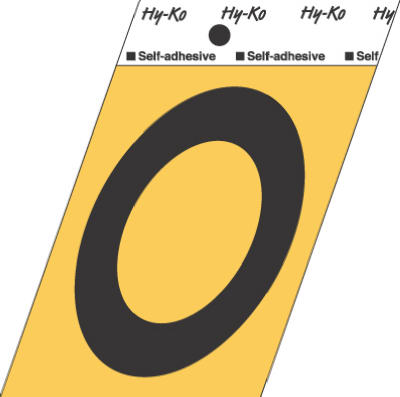 3-1/2"ALU Adhes LetterO