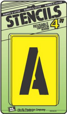 4"Let/Num Stencil Set