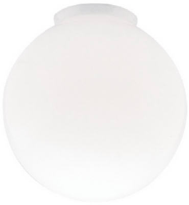 6" GLS WHT Ball Globe