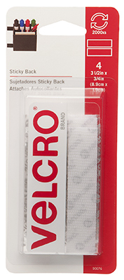 3-1/2" WHT Velcro Strip
