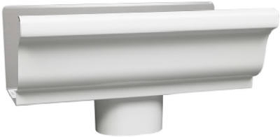 5" WHT ALU End/Drop