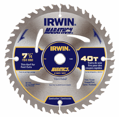 7-1/4"40T CarbTip Blade