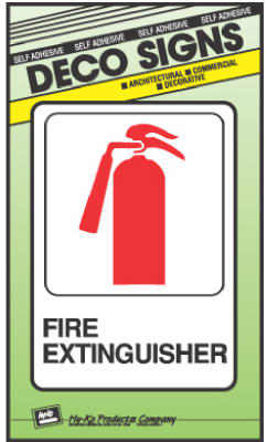 5x7 Fire Extinguis Sign