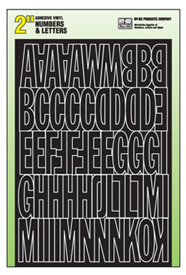 2" BLK Numb/Letter Set