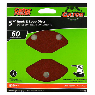 5PK 5" 60G Sand Disc