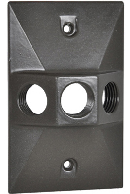 ME BRZ Rect Lamp Cover