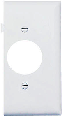 WHT SGL Sect Wall Plate