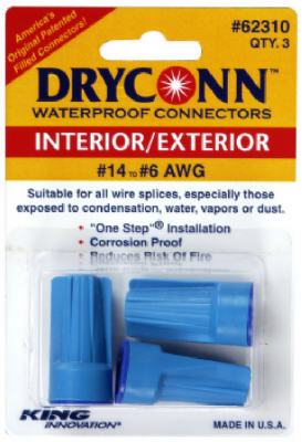 3PK BLU Wire Connector