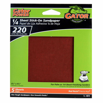 5PK 220G Sandpaper