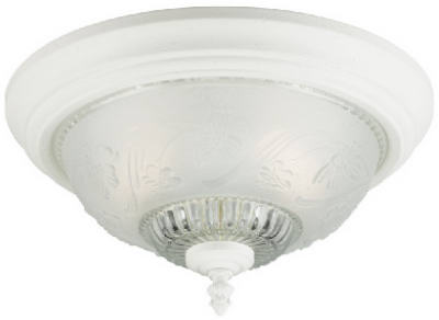 2 LGT WHT Ceil Fixture