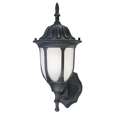 6" BLK Wall Lantern