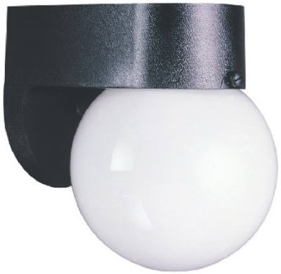 6" BLK Wall Lantern