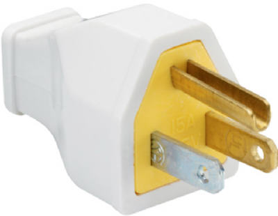 15A WHT Resid HD Plug