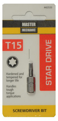 MM Torx 15 1"Insert Bit