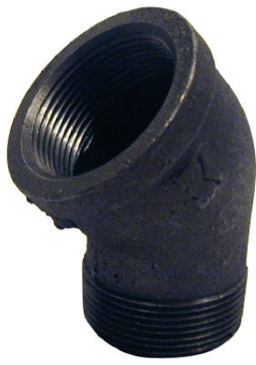 1" BLK Street Elbow