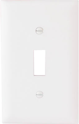 WHT 1G 1TOG Wall Plate