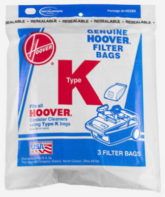 3PK Hoover K Vac Bag