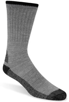 2PK LG GRY Work Sock