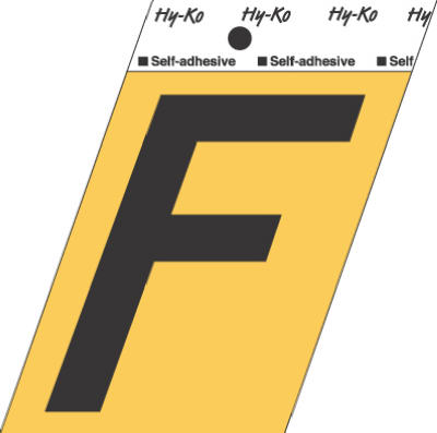 3-1/2"ALU Adhes LetterF