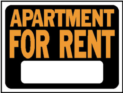 Apartment For Rent Sign