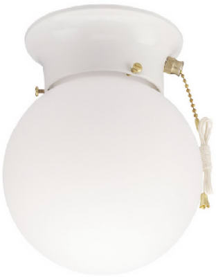 6" WHT Ceil Fixture