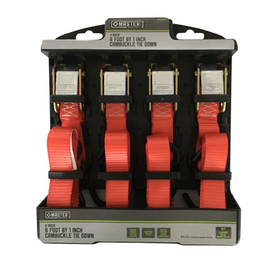 MM 4PK 1"x6' Tie Down