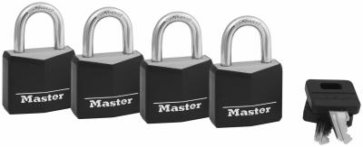 4PK 1-3/16" ALU Padlock