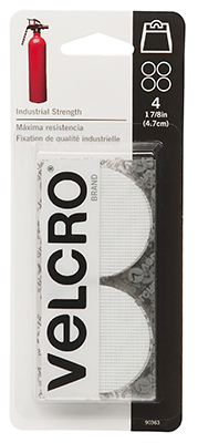 1-7/8" WHT Coin Velcro