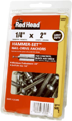 50PK 1/4x2 Hamm Anchor
