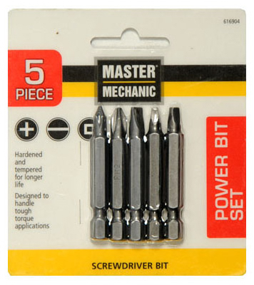 MM 5PC PWR Scr Bit Set