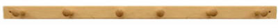 6Peg NAT Lacq Wood Rack