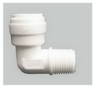 1/2OD QC x 3/8MPT Elbow