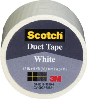 1.5x5YD WHT Duct Tape