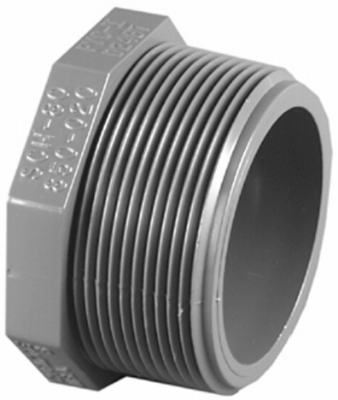 1/2" PVC SCH80 MPT Plug