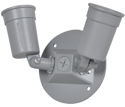 ME GRY RND DBL Lamp