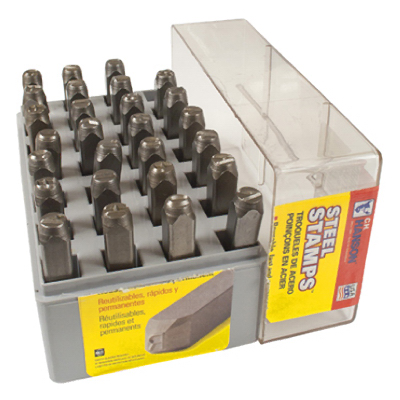 27PC 1/8 Letter Stamp