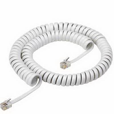 12' WHT Handset Cord