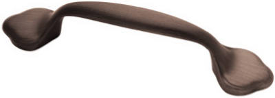3" BRZ Scroll Edge Pull