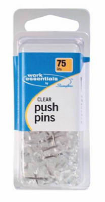 75CT Clear Push Pin