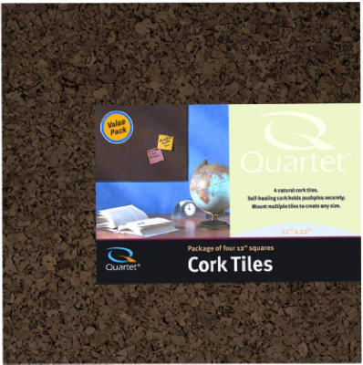 4PK12x12 Dark Cork Tile