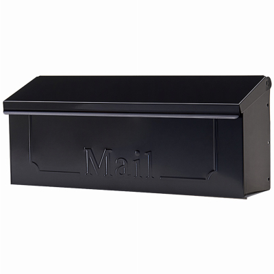 BLK Galv Wall Mailbox