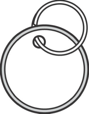 50PK Paper Tag/Ring