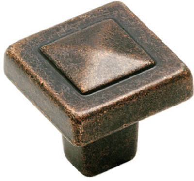 1-1/8" BRZ Pyramid Knob